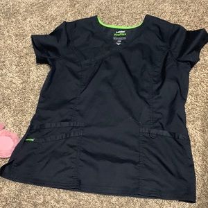 Black scrub top